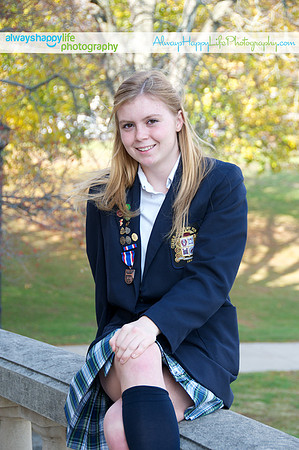 Culver Girls Academy  Senior Formal Portrait | © 2012 Always Happy Life Photography